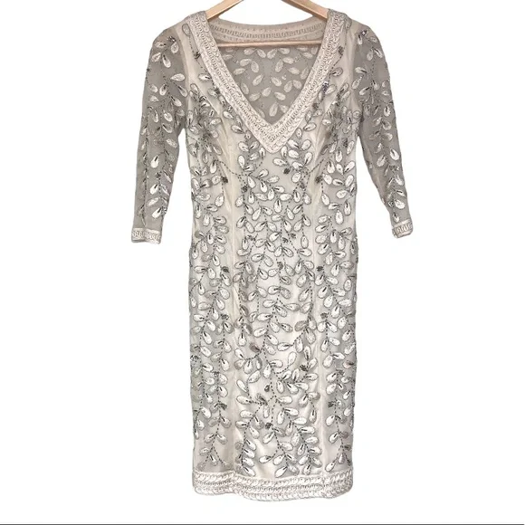 🆕 Vintage Sue Wong Nocturne Appliqué Ivory White Lace Formal Wedding Prom Dress - Picture 3 of 14